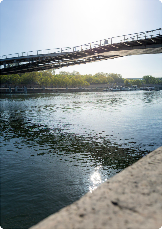 Vue sur la Seine depuis Plat/form
